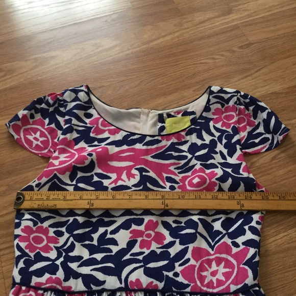 Maeve Navy Blue & Pink Floral Peralta Dress Size 0 EUC - Picture 8 of 11